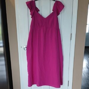 NWT Empire Waist Maxi W/pockets Sz L